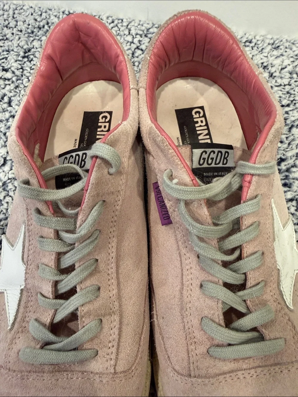 Golden Goose Grindstar sneakers, special edition, pink suede, good condition